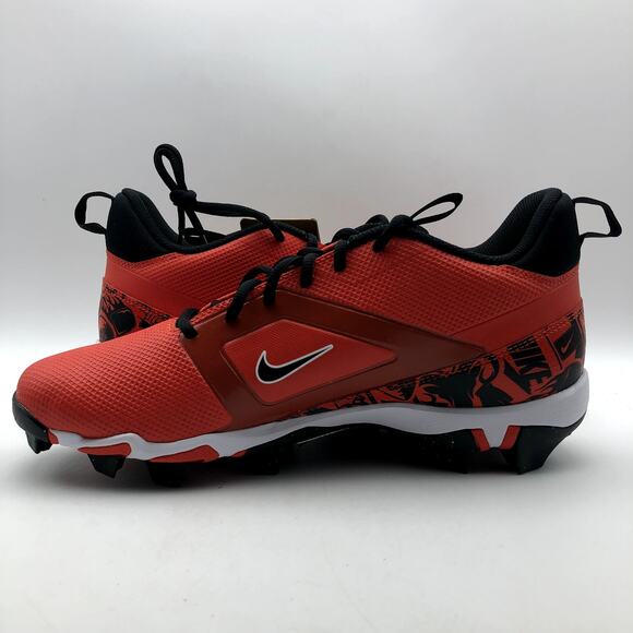 Nike Men's Alpha Menace 4 Shark SE Football Cleats Size 10.5 Red Black NWOB - Picture 6 of 11